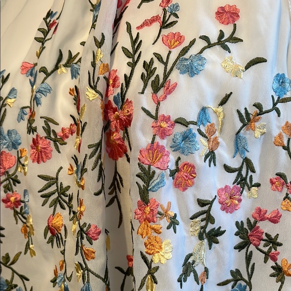 Matty M Pink and White Pleated Relaxed Blouse